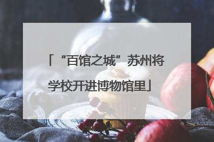 “百馆之城”苏州将学校开进博物馆里
