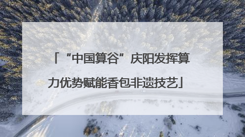 “中国算谷”庆阳发挥算力优势赋能香包非遗技艺