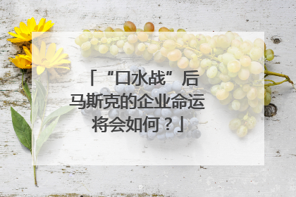 “口水战”后 马斯克的企业命运将会如何？