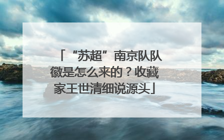 “苏超”南京队队徽是怎么来的？收藏家王世清细说源头