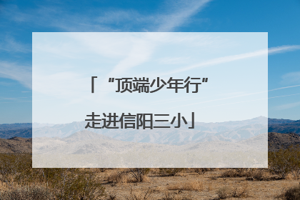 “顶端少年行”走进信阳三小