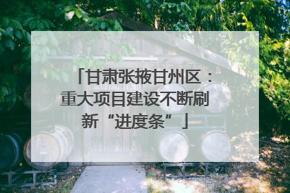 甘肃张掖甘州区：重大项目建设不断刷新“进度条”
