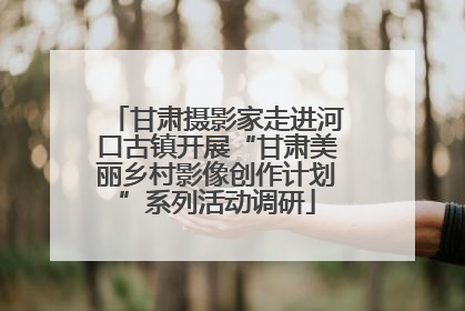 甘肃摄影家走进河口古镇开展“甘肃美丽乡村影像创作计划”系列活动调研