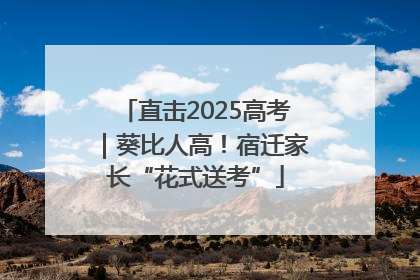 直击2025高考｜葵比人高！宿迁家长“花式送考”