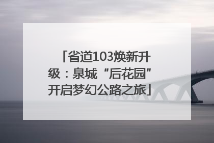 省道103焕新升级：泉城“后花园”开启梦幻公路之旅