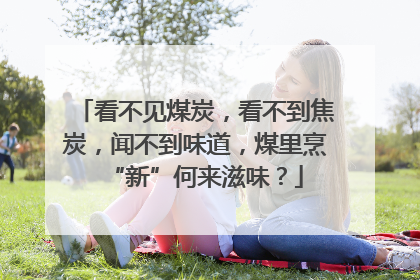 看不见煤炭，看不到焦炭，闻不到味道，煤里烹“新”何来滋味？