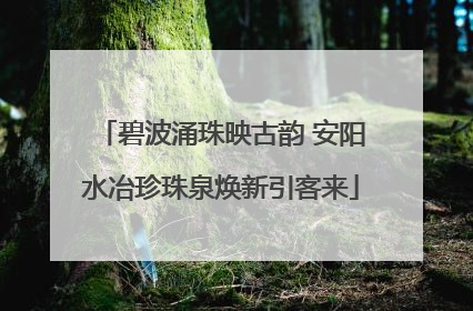 碧波涌珠映古韵 安阳水冶珍珠泉焕新引客来