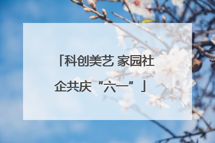 科创美艺 家园社企共庆“六一”