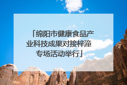 绵阳市健康食品产业科技成果对接梓潼专场活动举行