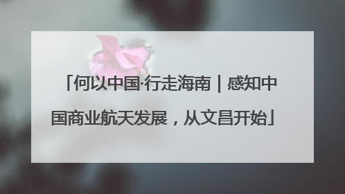 何以中国·行走海南｜感知中国商业航天发展，从文昌开始