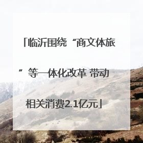 临沂围绕“商文体旅”等一体化改革 带动相关消费2.1亿元