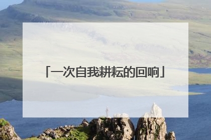 一次自我耕耘的回响
