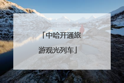 中哈开通旅游观光列车