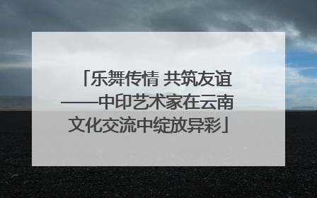 乐舞传情 共筑友谊——中印艺术家在云南文化交流中绽放异彩