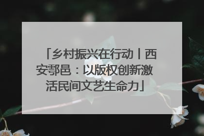 乡村振兴在行动丨西安鄠邑：以版权创新激活民间文艺生命力