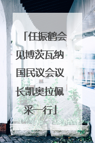 任振鹤会见博茨瓦纳国民议会议长凯奥拉佩采一行