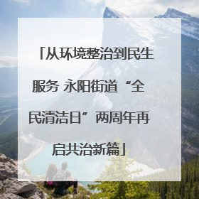 从环境整治到民生服务 永阳街道“全民清洁日”两周年再启共治新篇