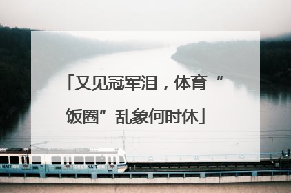 又见冠军泪，体育“饭圈”乱象何时休