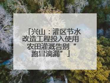 兴山：灌区节水改造工程投入使用 农田灌溉告别“跑冒滴漏”