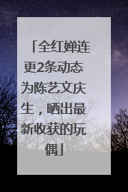 全红婵连更2条动态为陈艺文庆生，晒出最新收获的玩偶