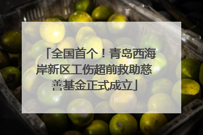 全国首个！青岛西海岸新区工伤超前救助慈善基金正式成立