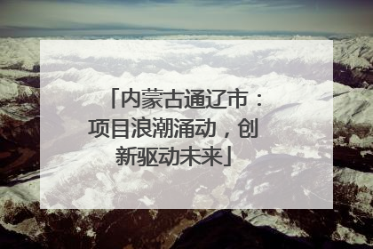 内蒙古通辽市：项目浪潮涌动，创新驱动未来