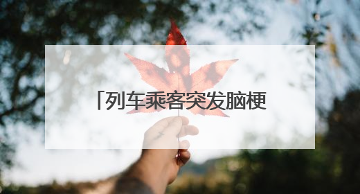 列车乘客突发脑梗，“铁医联动”让生命救援更高效