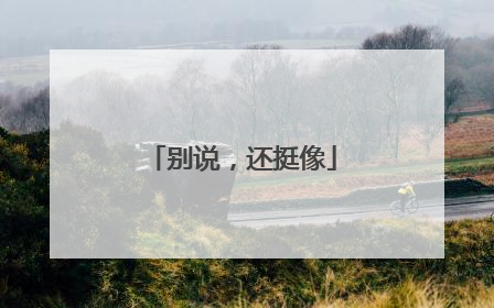 别说，还挺像