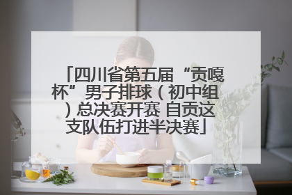四川省第五届“贡嘎杯”男子排球（初中组）总决赛开赛 自贡这支队伍打进半决赛