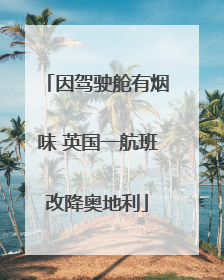 因驾驶舱有烟味 英国一航班改降奥地利