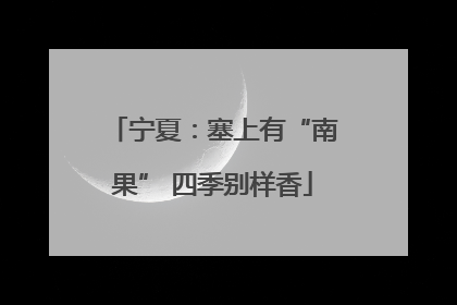宁夏：塞上有“南果” 四季别样香