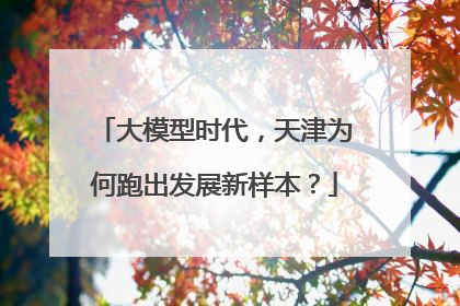 大模型时代，天津为何跑出发展新样本？