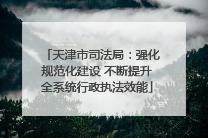 天津市司法局：强化规范化建设 不断提升全系统行政执法效能