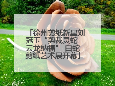 徐州剪纸新星刘冠玉“剪裁灵蛇 云龙纳福” 白蛇剪纸艺术展开幕