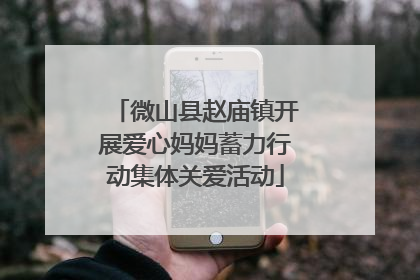 微山县赵庙镇开展爱心妈妈蓄力行动集体关爱活动
