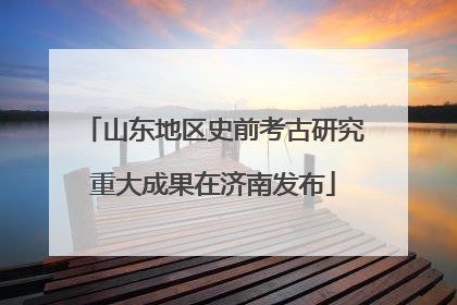 山东地区史前考古研究重大成果在济南发布