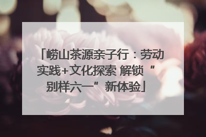 崂山茶源亲子行：劳动实践+文化探索 解锁“别样六一”新体验