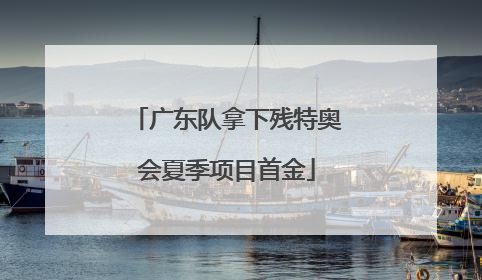 广东队拿下残特奥会夏季项目首金
