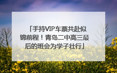 手持VIP车票共赴似锦前程！青岛二中高三最后的班会为学子壮行