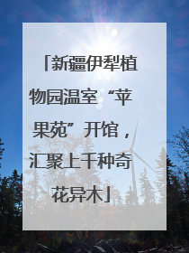 新疆伊犁植物园温室“苹果苑”开馆，汇聚上千种奇花异木