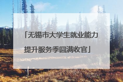无锡市大学生就业能力提升服务季圆满收官