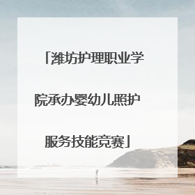 潍坊护理职业学院承办婴幼儿照护服务技能竞赛
