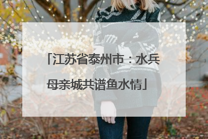 江苏省泰州市：水兵母亲城共谱鱼水情
