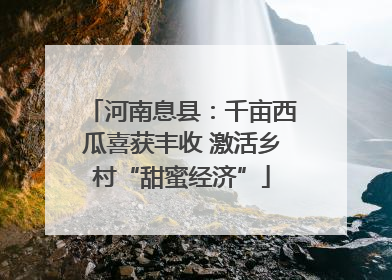河南息县：千亩西瓜喜获丰收 激活乡村“甜蜜经济”