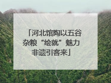 河北馆陶以五谷杂粮“绘就”魅力非遗引客来