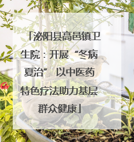 泌阳县高邑镇卫生院：开展“冬病夏治” 以中医药特色疗法助力基层群众健康