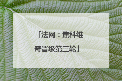法网：焦科维奇晋级第三轮
