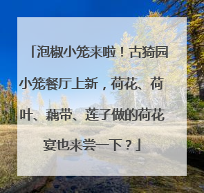泡椒小笼来啦！古猗园小笼餐厅上新，荷花、荷叶、藕带、莲子做的荷花宴也来尝一下？