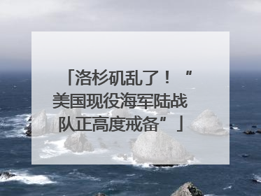 洛杉矶乱了！“美国现役海军陆战队正高度戒备”