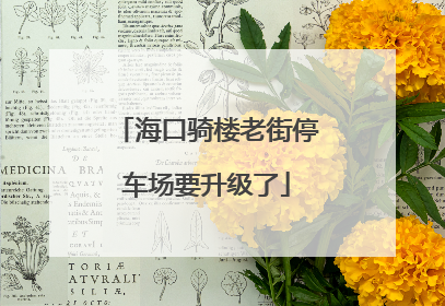 海口骑楼老街停车场要升级了